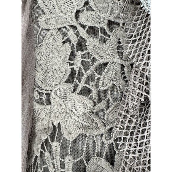 NWT Pretty Angel Blouse Jacket Womens M Lace Rhinestone Embroidery Gypsy Fairy - Picture 7 of 13